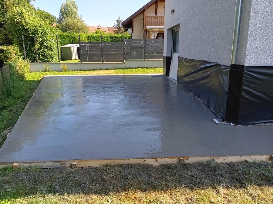 Terrasse béton